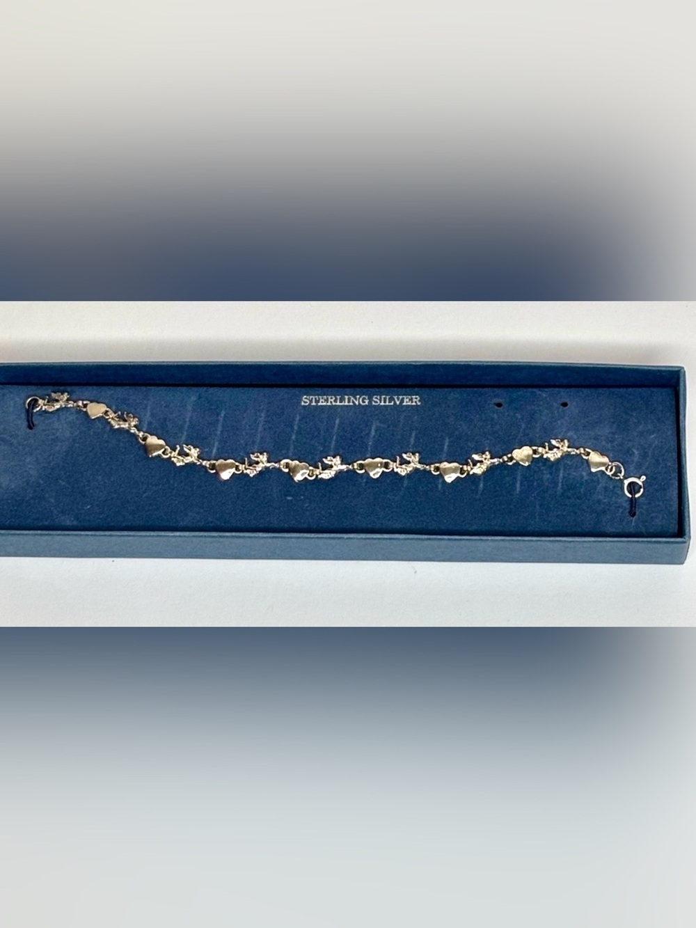 HEART & ANGEL STERLING BRACELET